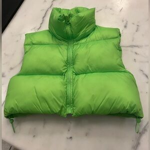Zara cropped padded vest size S-M
